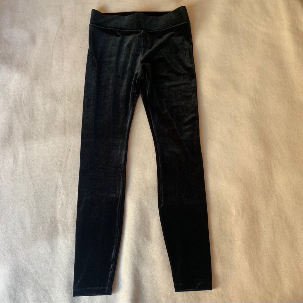 Velvet Leggings J Crew Size Small Rich Black